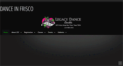 Desktop Screenshot of legacydancecenter.com